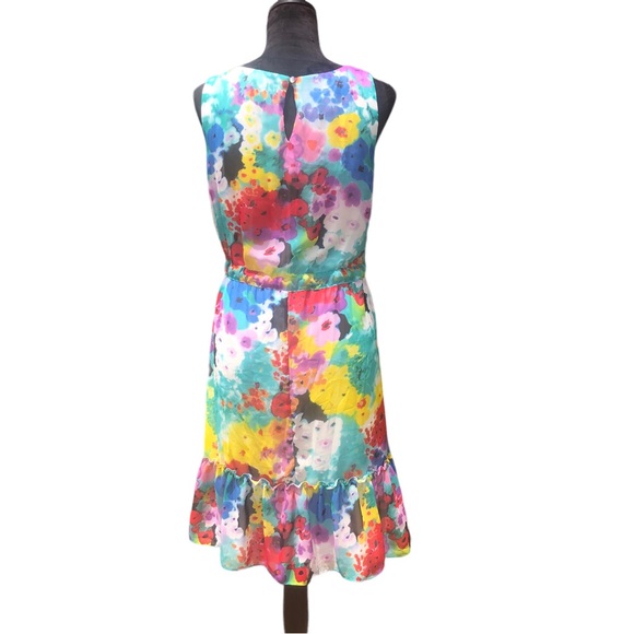 New Directions Bright Watercolor Dress size 10 - Picture 9 of 10